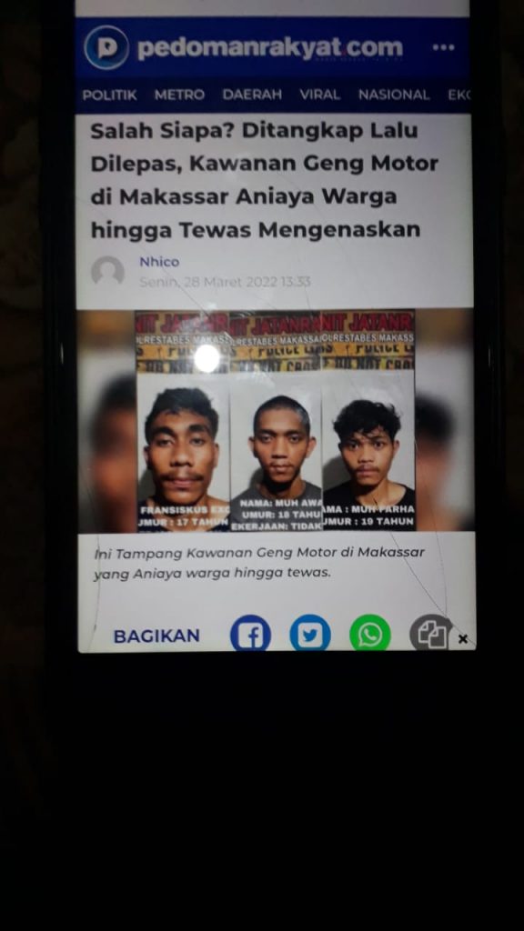 Tangkap Layar Berita Pedomanrakyat