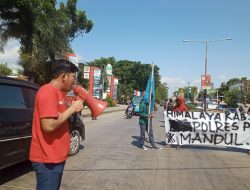 Asrullah (jendral lapangan) massa aksi HIMLAYA (Foto ist)