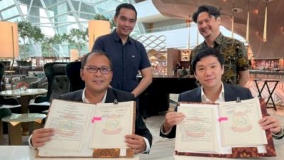 Wali Kota Makassar Teken Kontrak dengan LoA dan TSSG di Singapura