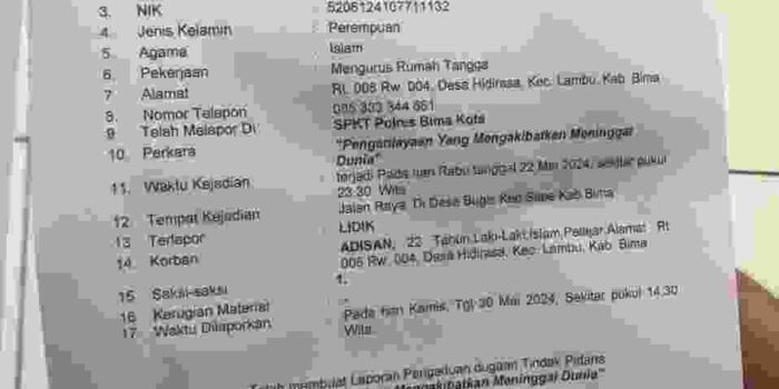 Kapolsek Sape