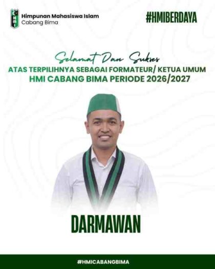 Darmawan Formateur Ketua Umum HMI Cabang Bima