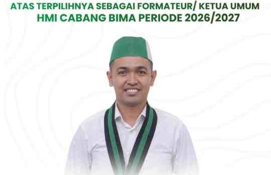 Darmawan Formateur Ketua Umum HMI Cabang Bima