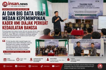 Dr. Muhammad Yusran S.Kom . M.Kom . saat menyampaikan materi Strategi Kepemimpinan Penguatan Kedaulatan Bangsa di Tengah Gempuran AI dan Pemanfaatan Big Data