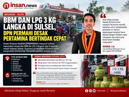 Ketua Bidang Reformasi Hukum dan Legislasi DPN PERMAHI, Ridwan, S.H.,Foto.Ist