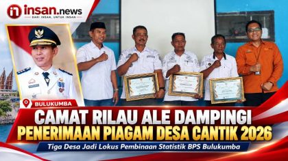 Camat Rilau Ale saat pendampingan penerimaan piagam,Foto.Ist